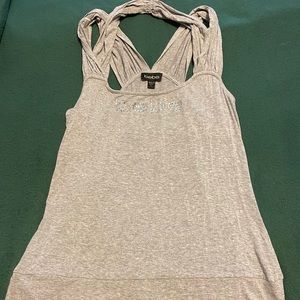 Bebe Studded Halter Top